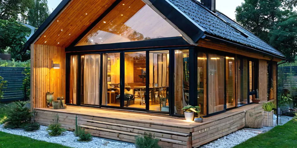 Комфорт и стиль на квадратных метрах: лучшие варианты одноэтажных домов с террасой 100 м²